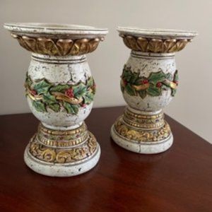 Pair of Resin Candlesticks